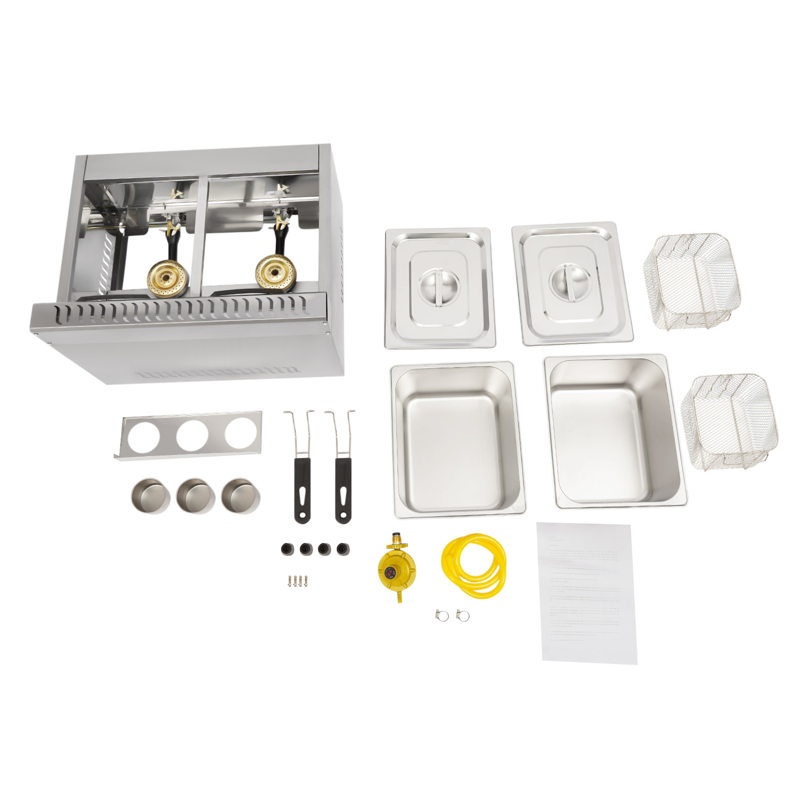 Deep Fryer Commercial - Friggitrice Commerciale a Doppia Vasca 430
