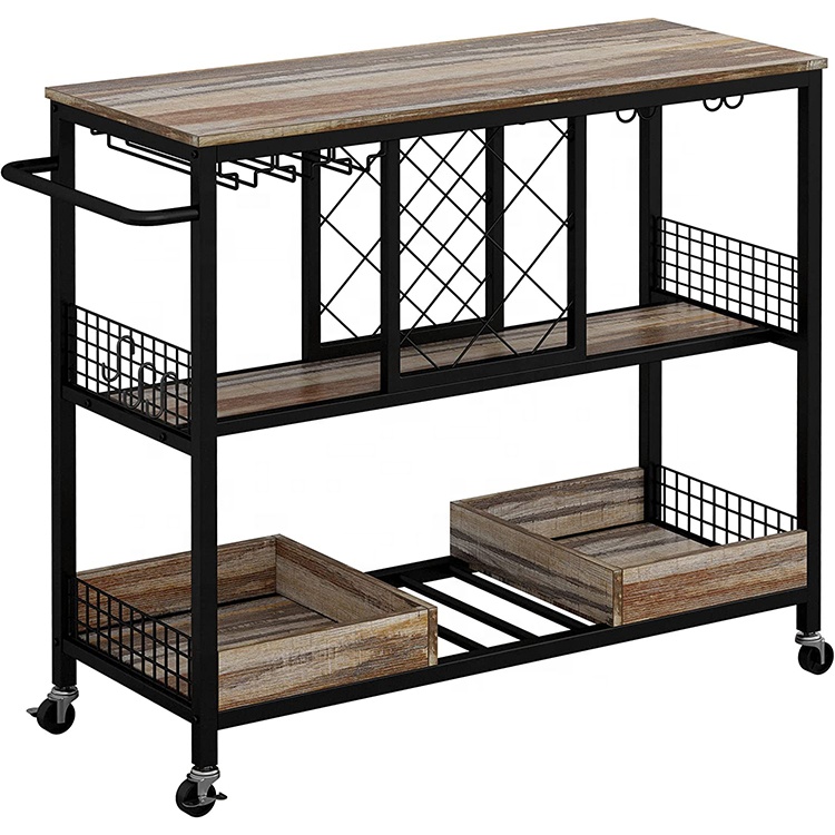 Commercial Kitchen On Wheels - Tavolo portabottiglie, carrello da bar industriale