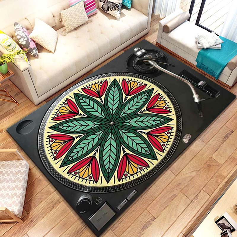Commercial Kitchen Vinyl Flooring - Tappeto con motivo per giradischi in