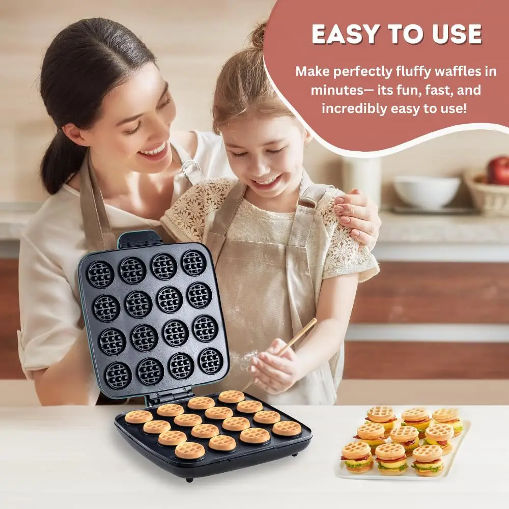 Sandwich Press Panini - Macchina per Waffle a 16 Fori,