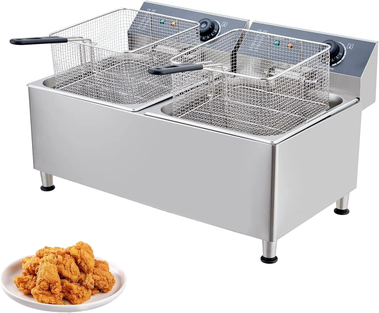 Deep Fryer Commercial - Friggitrice Elettrica Commerciale da 23,2 Quarti,