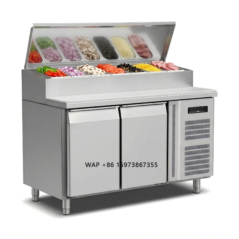 Commercial Kitchen Prep Table - Frigorifero da Banco OEM a 2