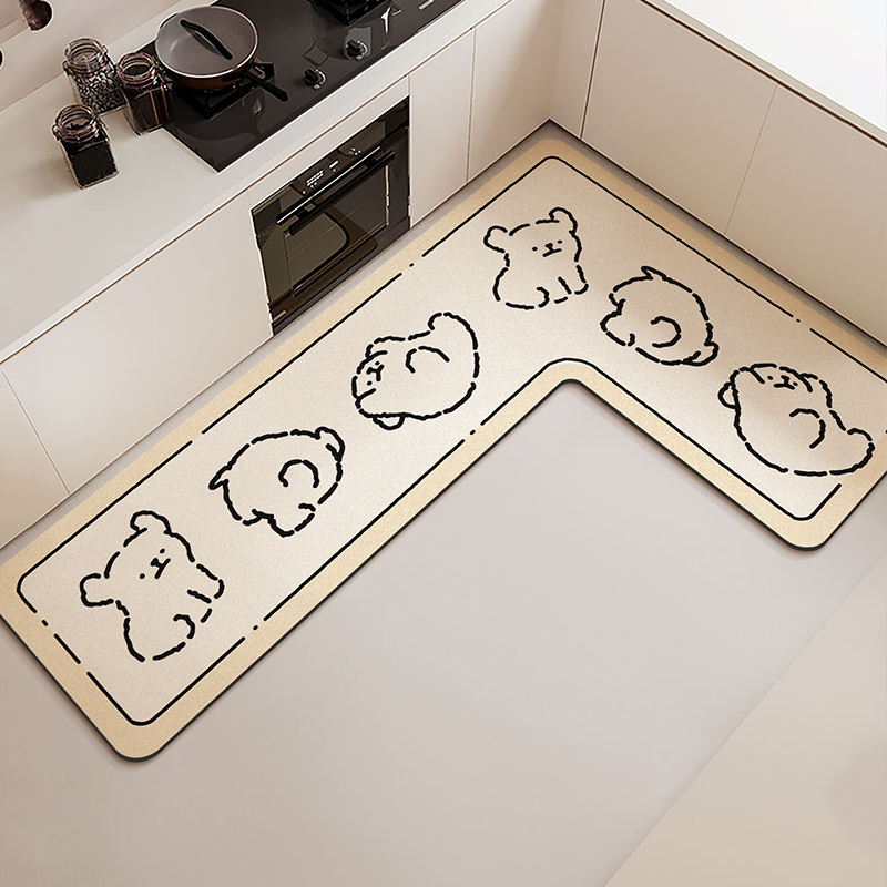 Commercial Kitchen Vinyl Flooring - Tappetino da cucina a forma di