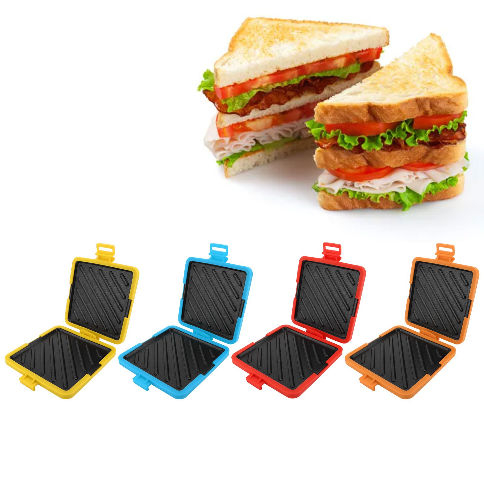 Sandwich Press Panini - Toastie Maker Microonde Toastie Sandwich Maker