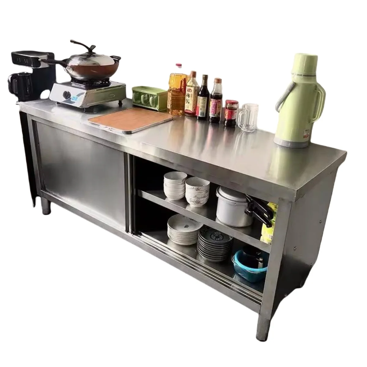 Commercial Kitchen Prep Table - Tavolo da Lavoro in Acciaio Inox