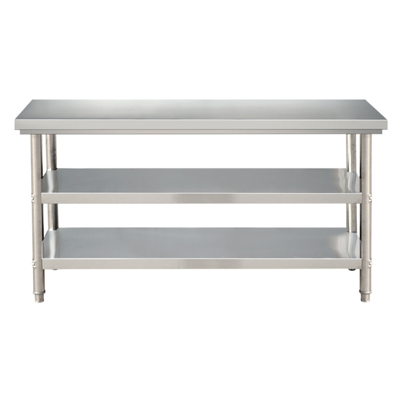 Commercial Kitchen Prep Table - Tavolo da Lavoro a Doppio Strato