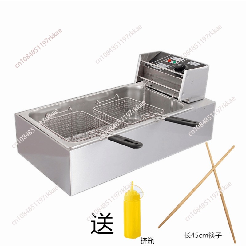 Deep Fryer Commercial - Friggitrice Elettrica Commerciale a Cilindro Singolo,