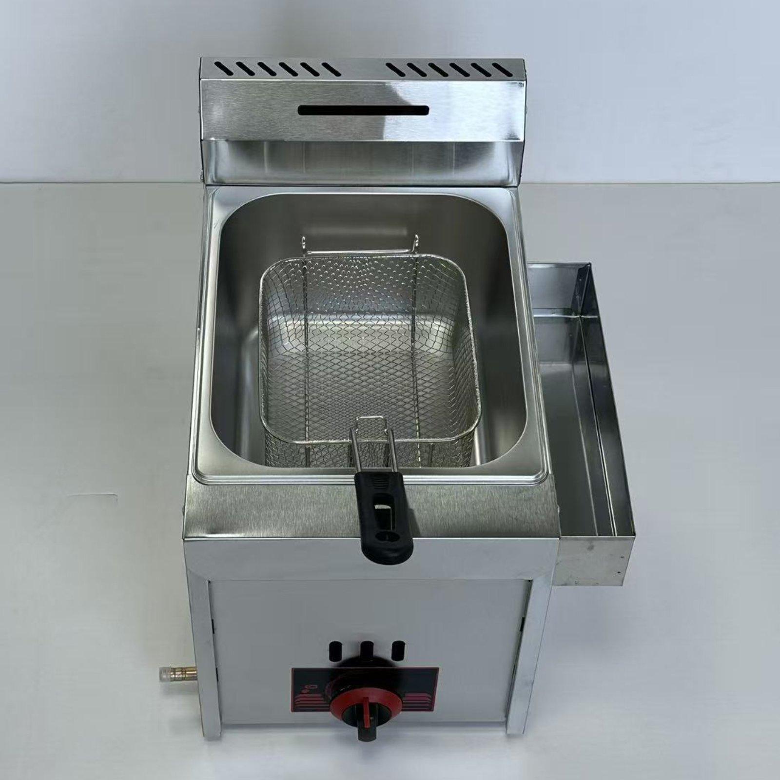 Deep Fryer Commercial - Friggitrice Professionale a Gas, Robusta e