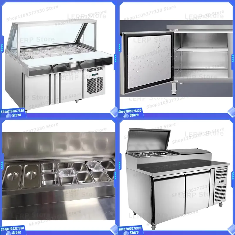 Commercial Kitchen Prep Table - Tavolo Refrigerato Professionale in Acciaio Inox