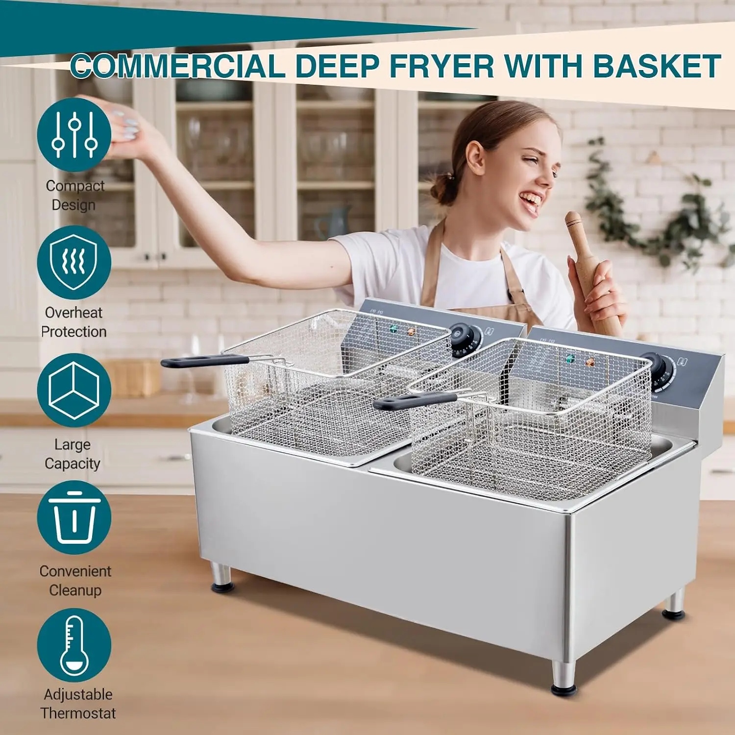 Friggitrice Elettrica Commerci - Deep Fryer Commercial recensione e prezzo