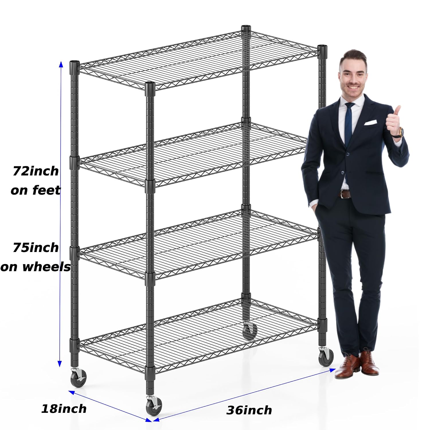 Scaffali Metallici a 4 Ripiani - Commercial Kitchen On Wheels recensione e prezzo