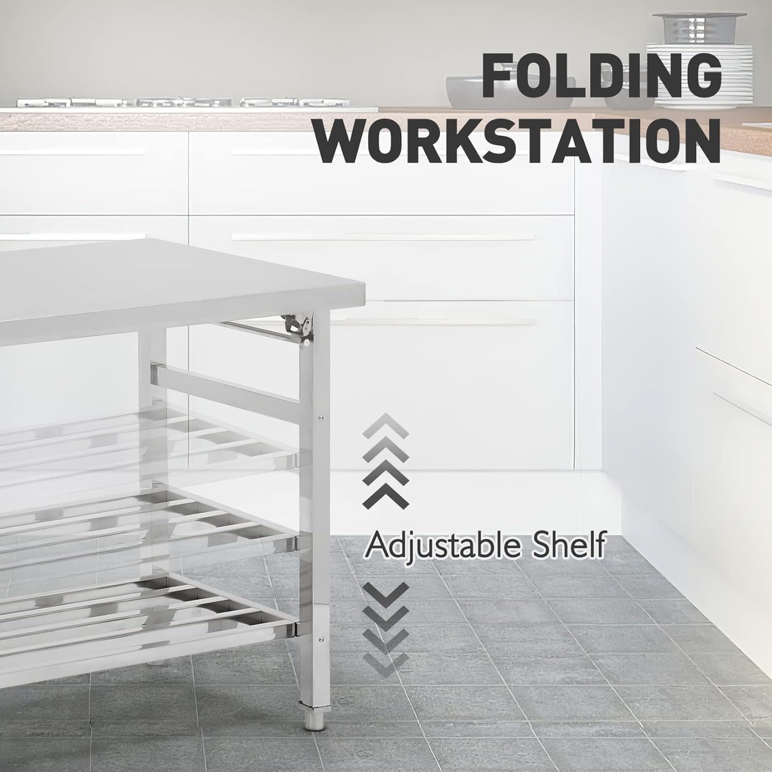 Tavolo da lavoro pieghevole in - Commercial Kitchen Prep Table recensione e prezzo