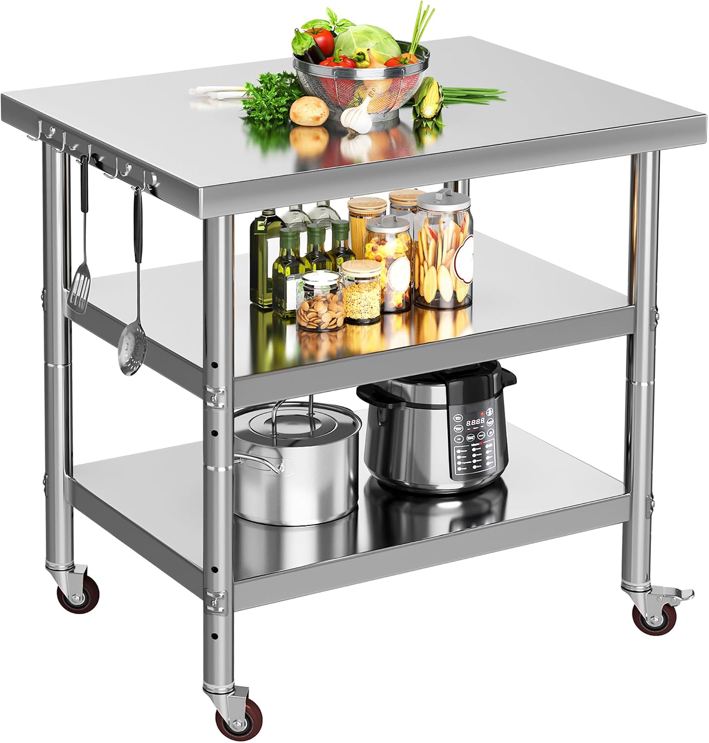 Tavolo da Lavoro in Acciaio In - Commercial Kitchen On Wheels recensione e prezzo
