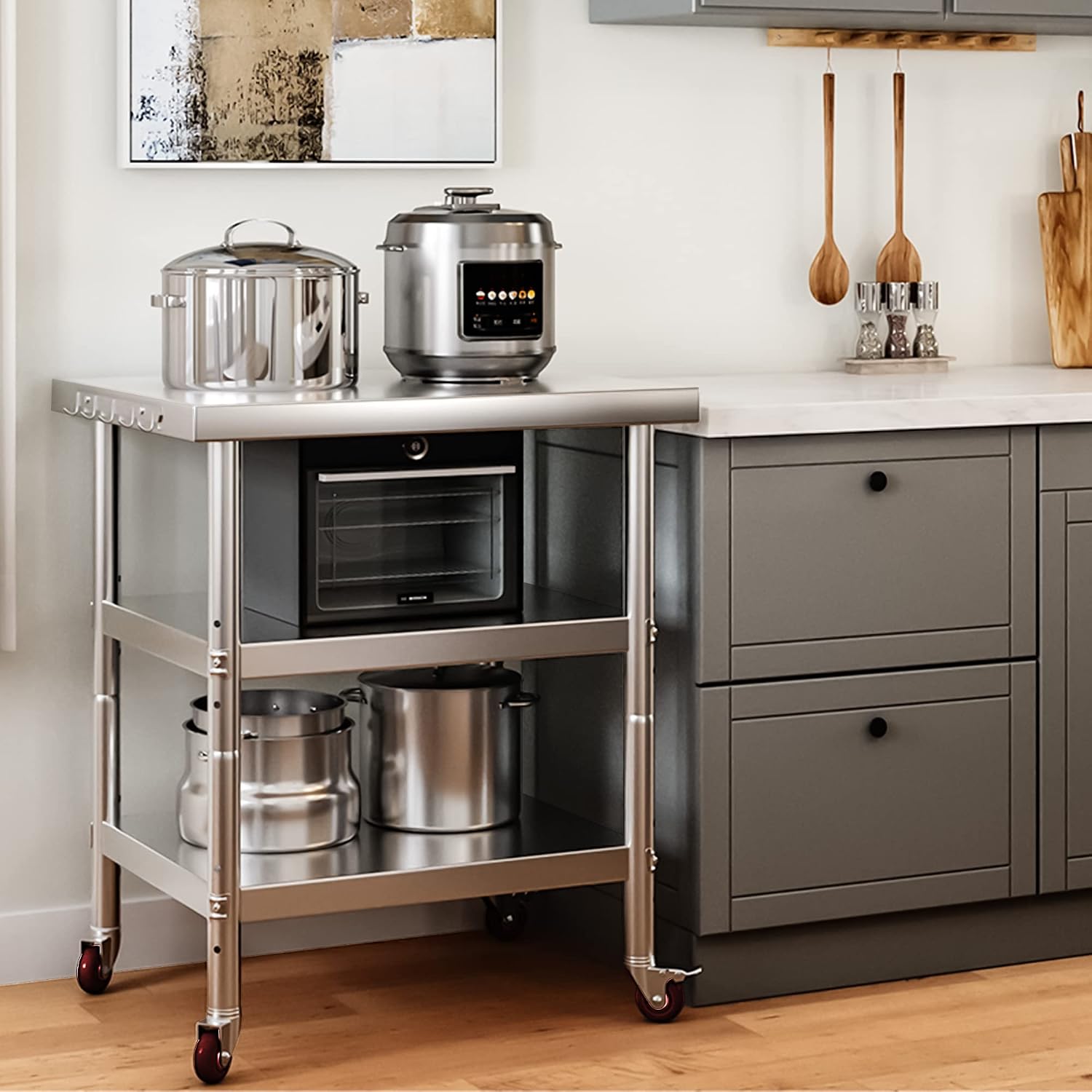 Tavolo da Lavoro in Acciaio In - Commercial Kitchen On Wheels recensione e prezzo