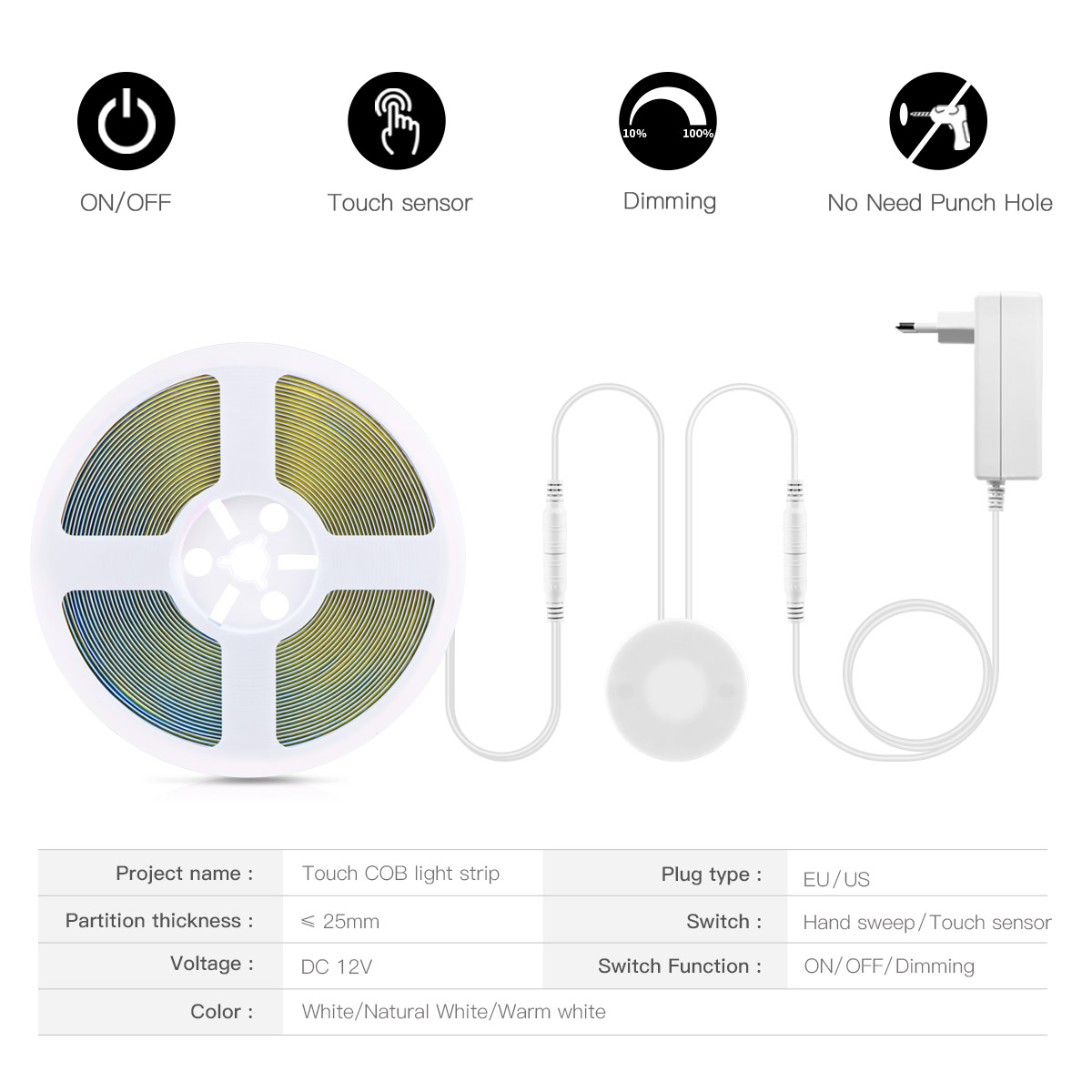 Sensore tattile a mano in legn - Commercial Kitchen Lights recensione e prezzo