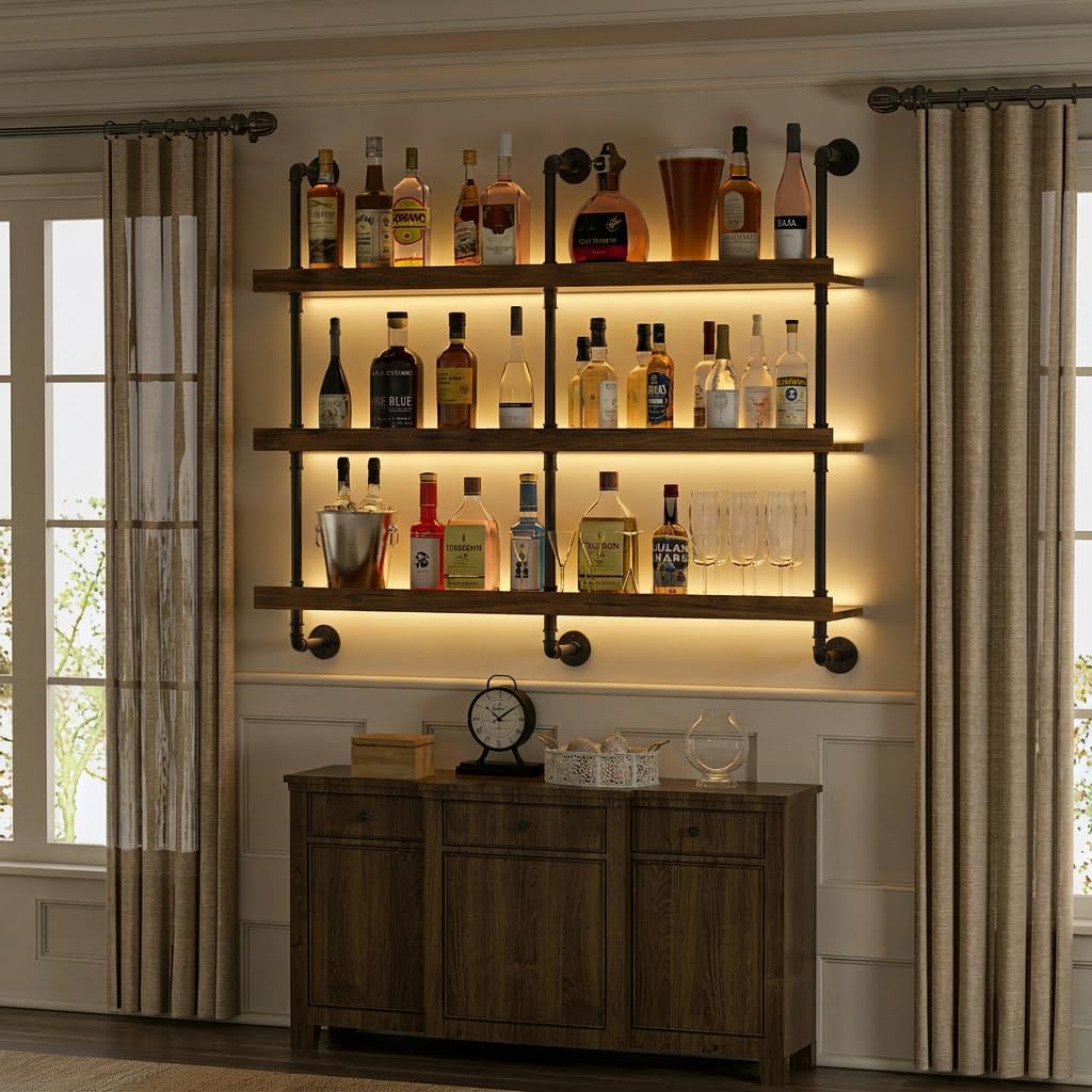Portabottiglie da parete con l - Commercial Kitchen Lights recensione e prezzo