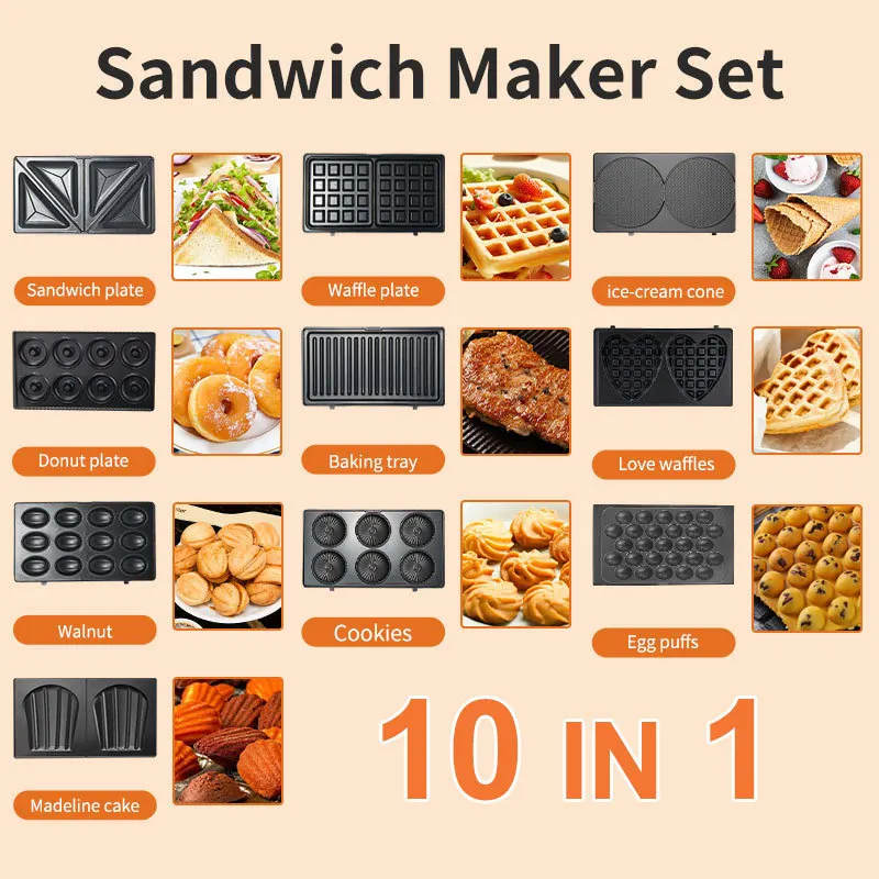 Elettrodomestico 220/110V 10 i - Sandwich Press Panini recensione e prezzo